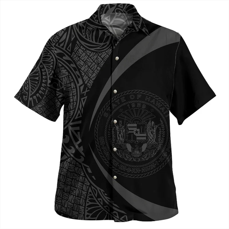 thumbnail image 1 of Camisetas con la bandera de Hawái de la Polinesia americana con impresión 3D para hombre, camisetas cortas con gráficos de Hawái, ropa, camisetas para hombre, 1 of 5