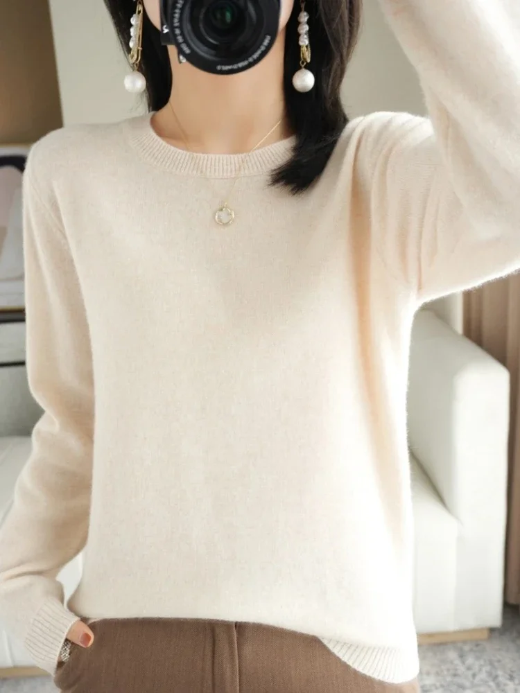Warm Casual Pulls Jumpers Women Sweater O-neck Autumn Winter Basic Pullover Korean FashionSpring Knitwear Bottoming Shirt 2025 - Image 5