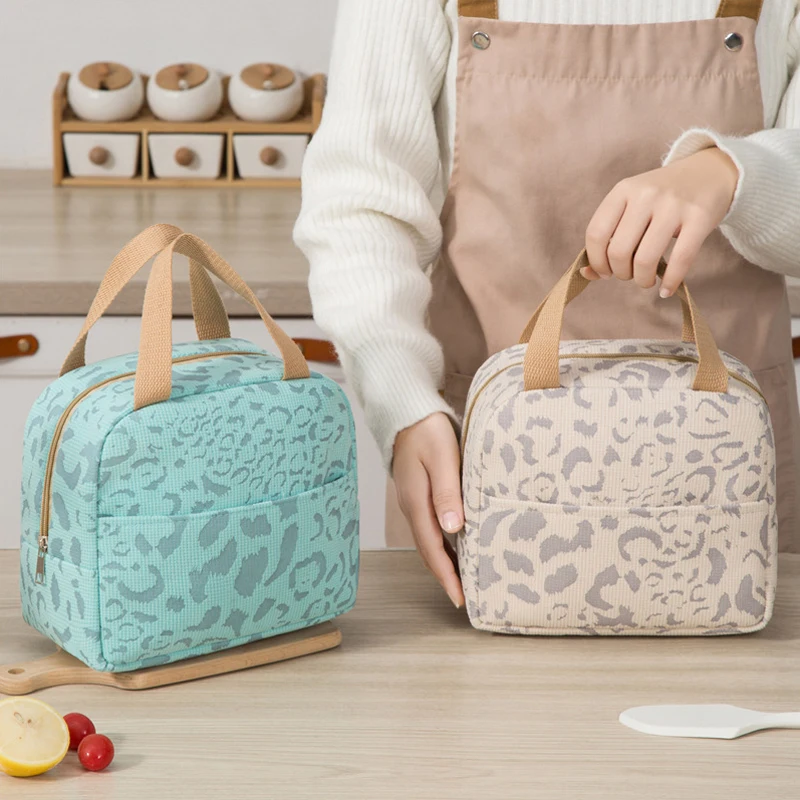 Ink Pattern Lunch Bags For Women Insulation Bento Pack Aluminum Foil Rice Bag Meal Pack Ice Student Bento Lunch Bags