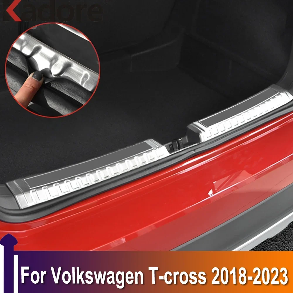 

Накладка на задний бампер для Volkswagen T-Cross 2018 2019-2022 2023
