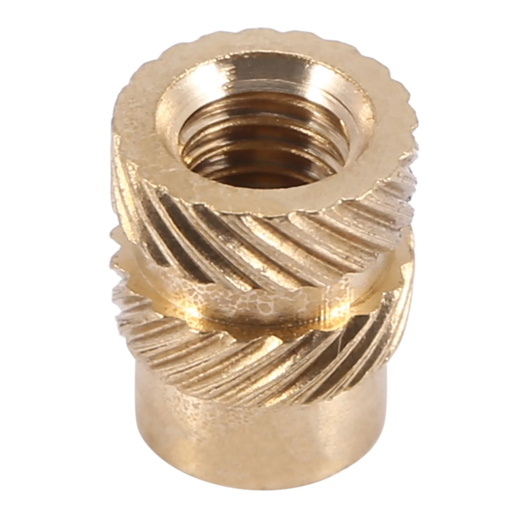 100Pcs M3 Thread Knurled Brass Threaded Heat Set Heat Resistant Insert Embedment Nut for 3D Printer