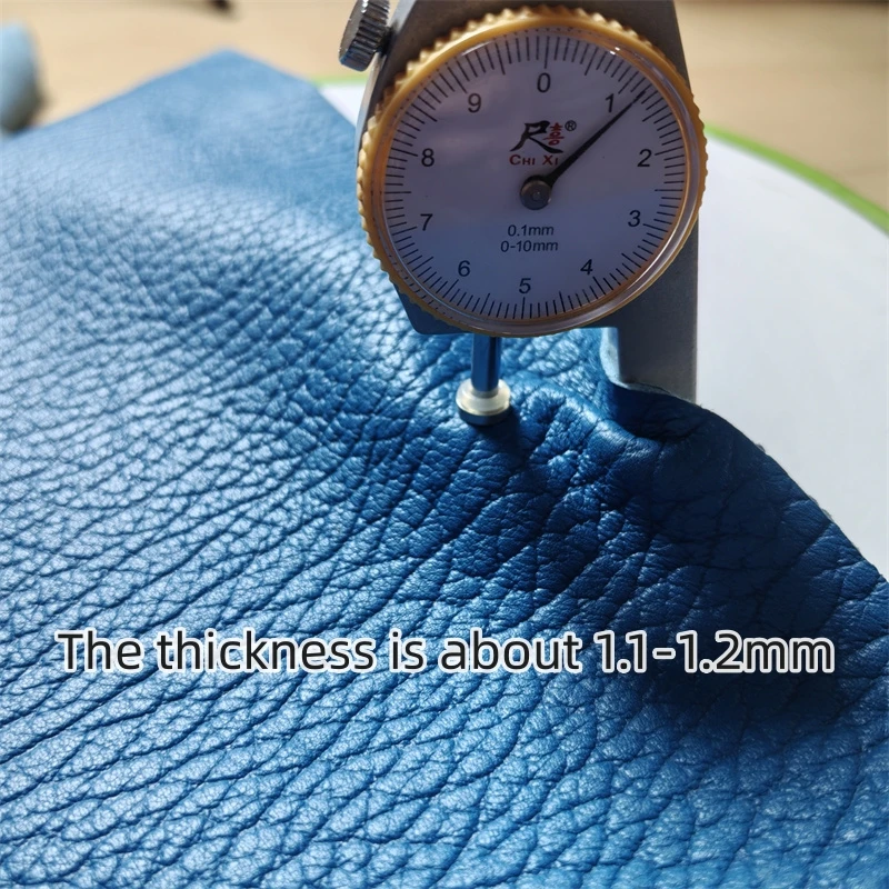 1.1/1.2mm 핑크 블루 리치 양가죽. 첫 번째 층 가죽. 진짜 가죽 원단. 소프트 백을 위한 수제 DIY. 양가죽 전체