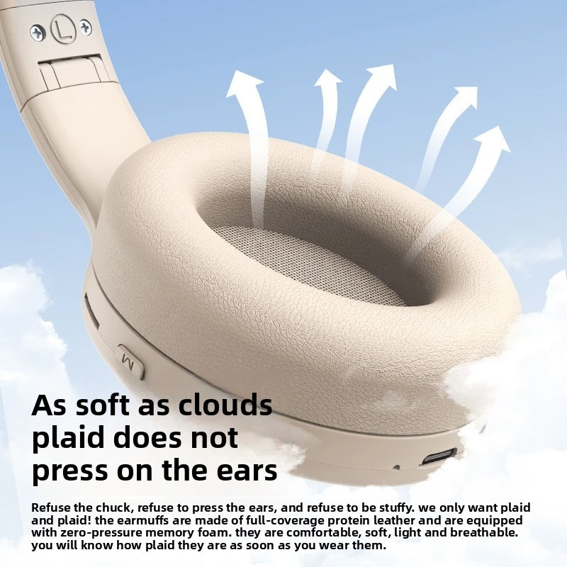 سماعات رأس لاسلكية بلوتوث 5.3 قابلة للطي وقابلة لل...