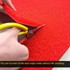 Large Red Silk Ring Thickened Carpet Floor Mat Welcome Door Mat Custom Cut Waterproof Non-slip Foot Mat PVC Washroom Floor Mat 4