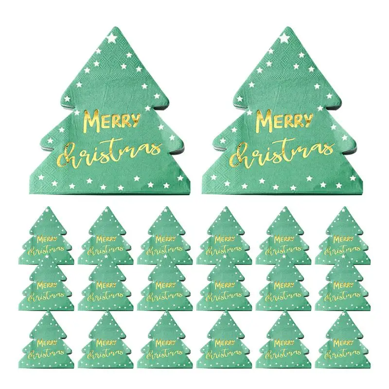 Christmas Paper Napkins For Guests Christmas Tree Decorative Napkin Tree Decorative Dinner Napkins For Home Cafe