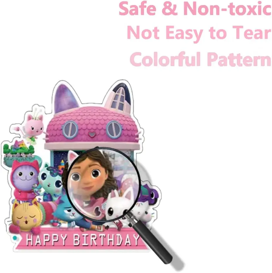 Cake Toppers Decorations Gabby Dollhouse Birthday Party Supplies For Children