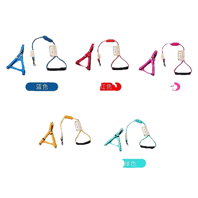 Pet supplies: Dog leash, denim climbing series, collar, chest back, comfortable and durable dog chain_voghion.com
