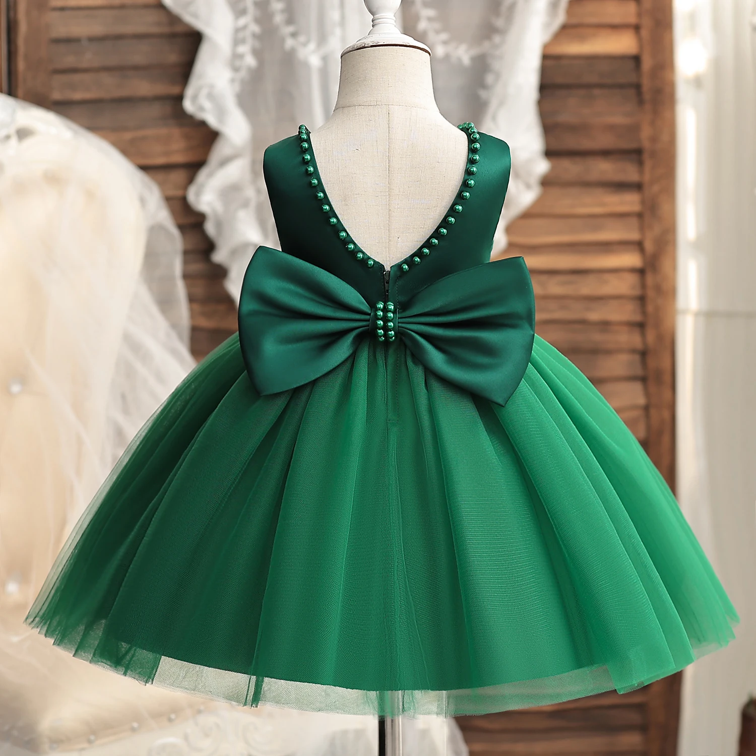 Backless Tulle Tutu, Princess Prom Party Clothes,