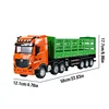 HUINA 1/18 RC Truck Container 9CH Alloy Remote Control High Hurdle Car Light Sound Body Can Be Separated Wood Transporter Gifts 5