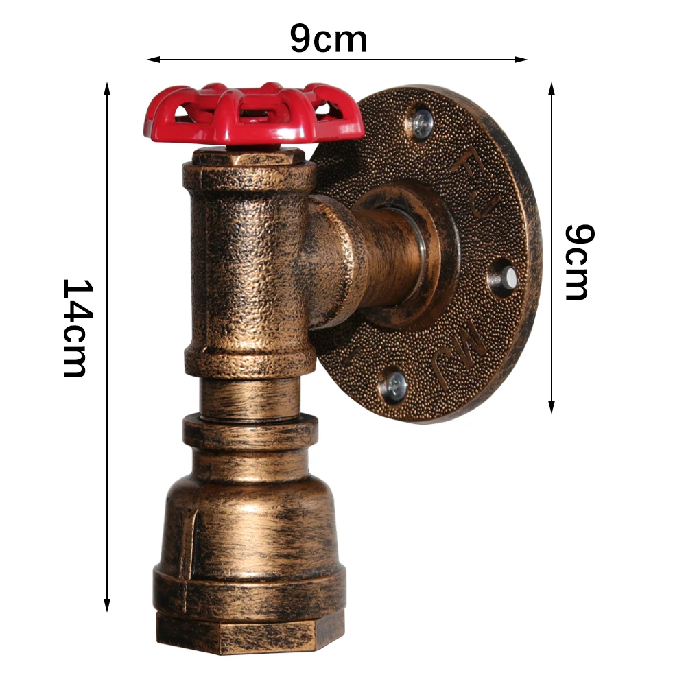 1 Lampada Industriale Metà Secolo Retrò Applique Da Parete In Ferro Loft Puleggia Applique Da Parete Caratteristiche Per Illuminazione Interna Fienile 86809446