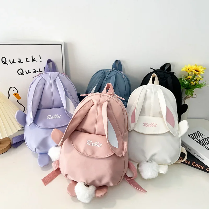 

Fashion Backpacks for Children School Bags for Girls Kids Cute Bunny Backpack Kindergarten Baby Bag with Ears Book Bag