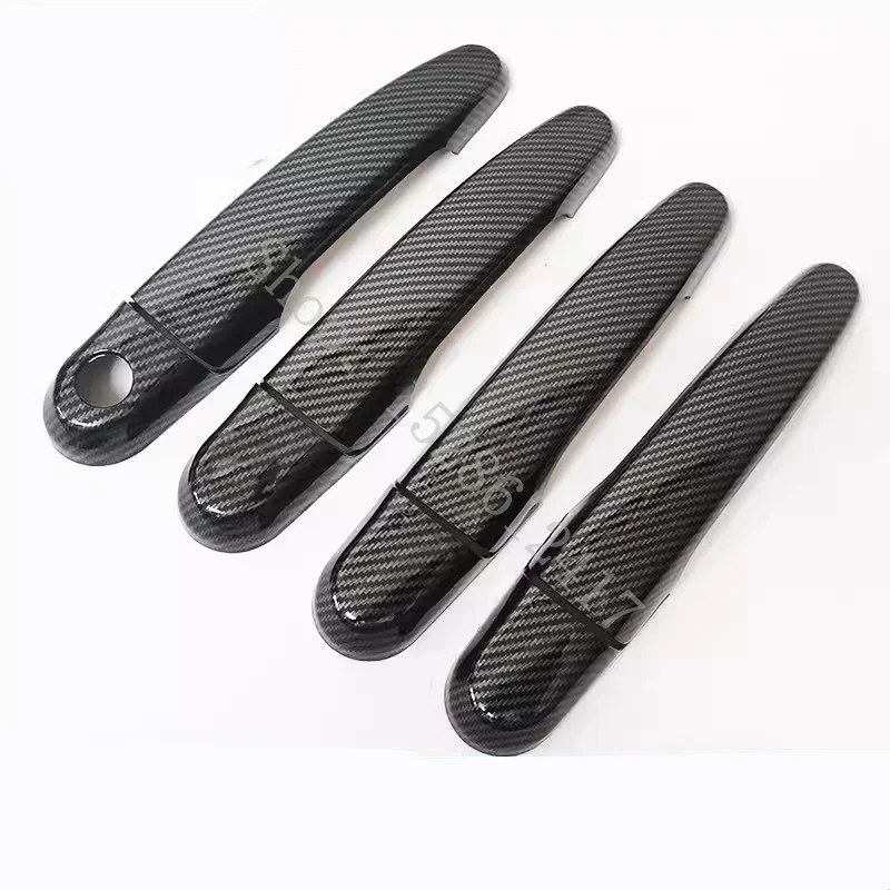 For Hyundai Tucson 2006 2007~2014 car accessories Door Handle Cover trim handles covers plastic Imitation carbon fiber