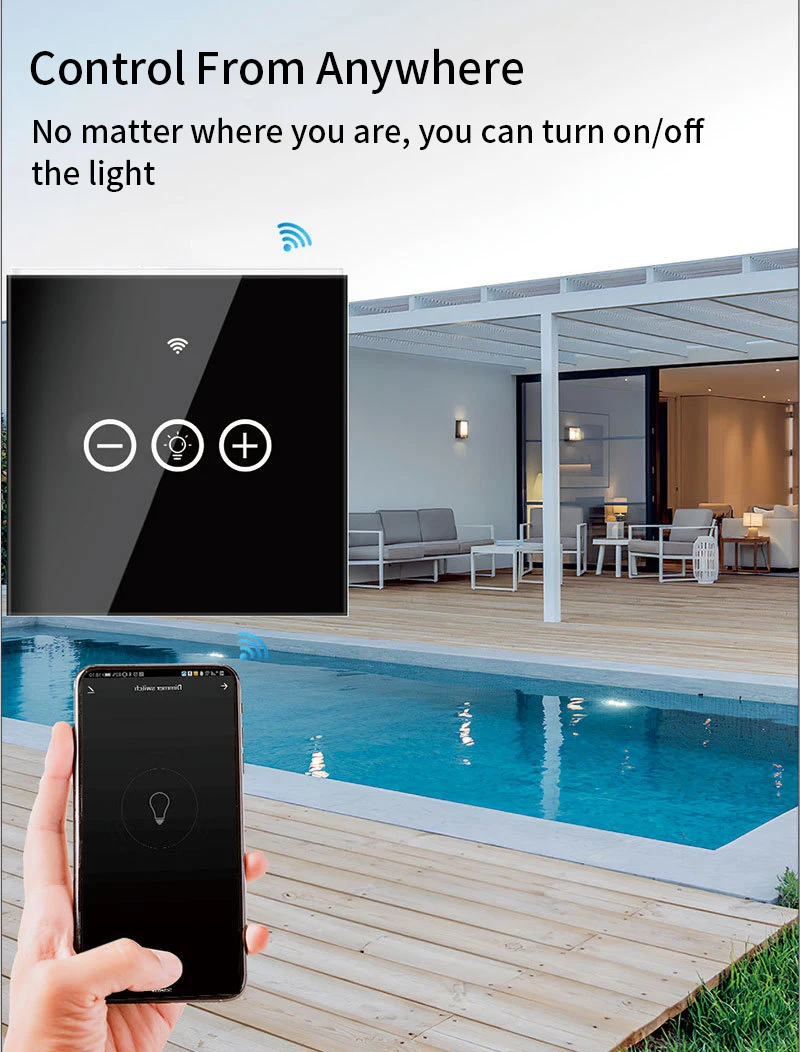 Close-up of touch panel surface