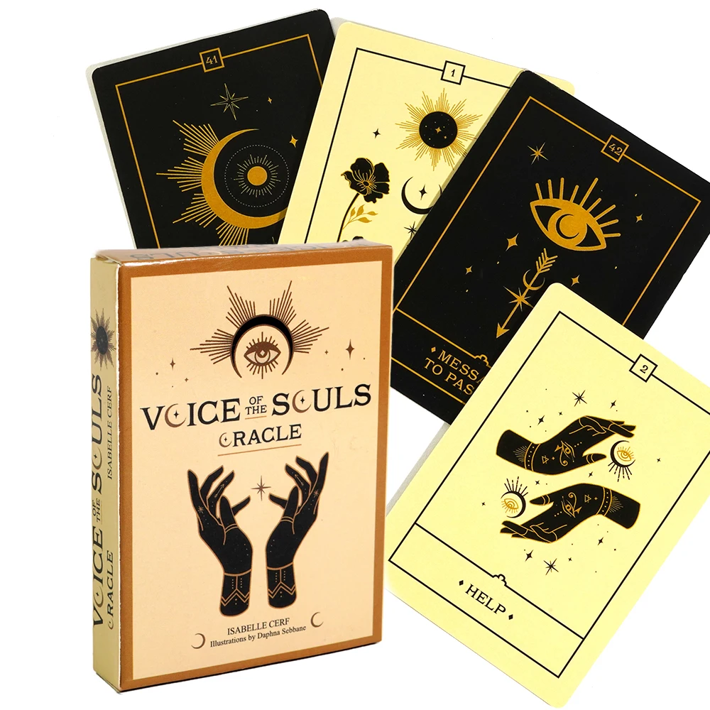 11*6.5cm Voice of the Souls Oracle 44 Full Color deck spirit guides and souls Love Oracle Cards Tarot For Beginners 2