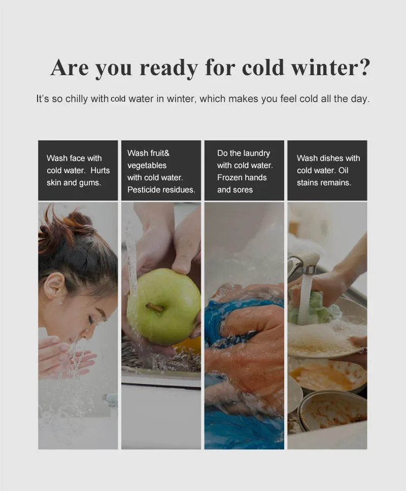 Description Picture 4 of itemBriwellna Electric Water Heater 220V Flowing Heater Kitchen Faucet 2 in 1 Tap Tankless Water Heating Mixer Electric Geyser