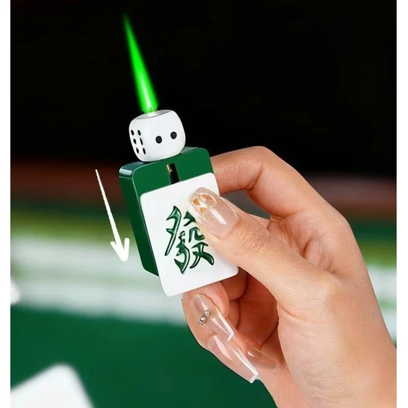 2026 dados giratorios mahjong diseño estereoscópico a prueba de viento llama roja encendedor de gas butano encendido desplegable encendedores divertidos al aire libre 2026 dados giratorios Mahjong diseño estereoscópico a prueba de viento llama roja encendedor de Gas butano encendido desplegable encendedores divertidos al aire libre 1