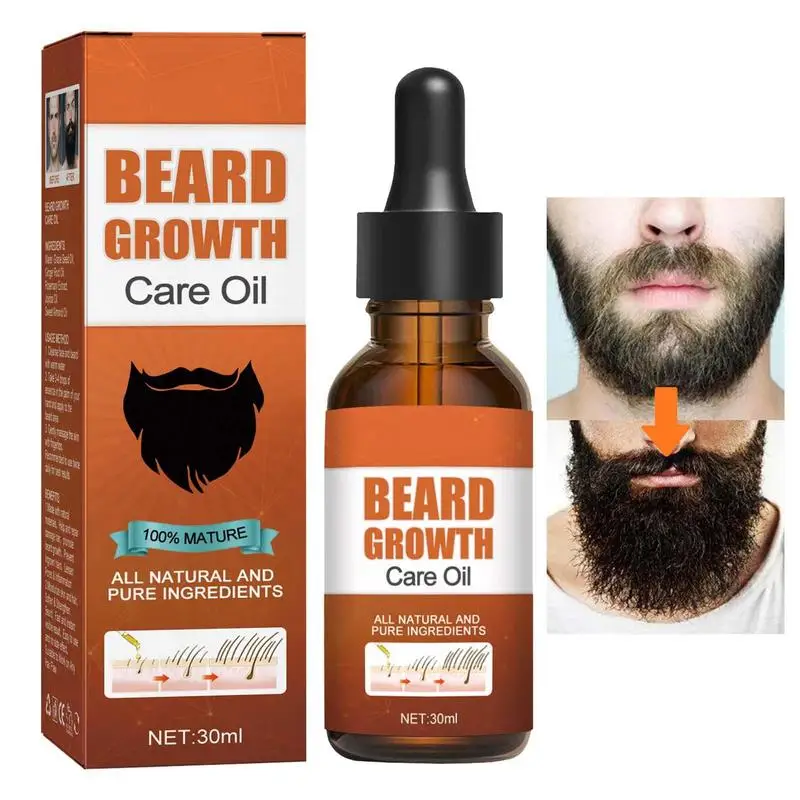 Men Beard Growth Essential Oil For Men Growth Tool Hair Beard Growth