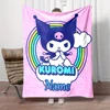 Customized Name Personalized Blanket Sanrio Kuromi Cute Children Warm Soft Blankets Home Travel and Comfortable Blanket Kpop 5
