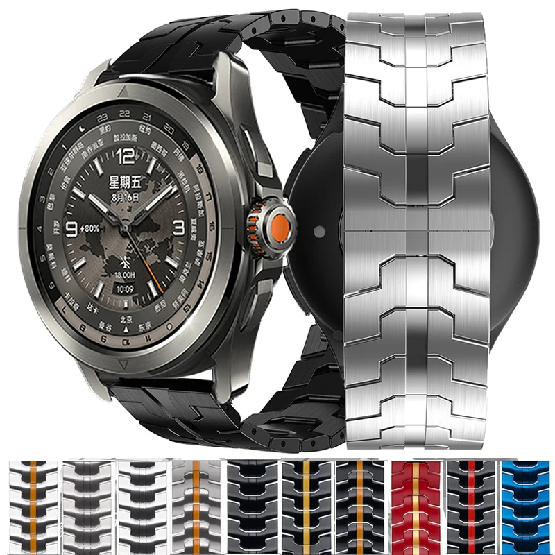 Premium Stainless Steel Watch Band - Elegant Metal Replacement Bracelet