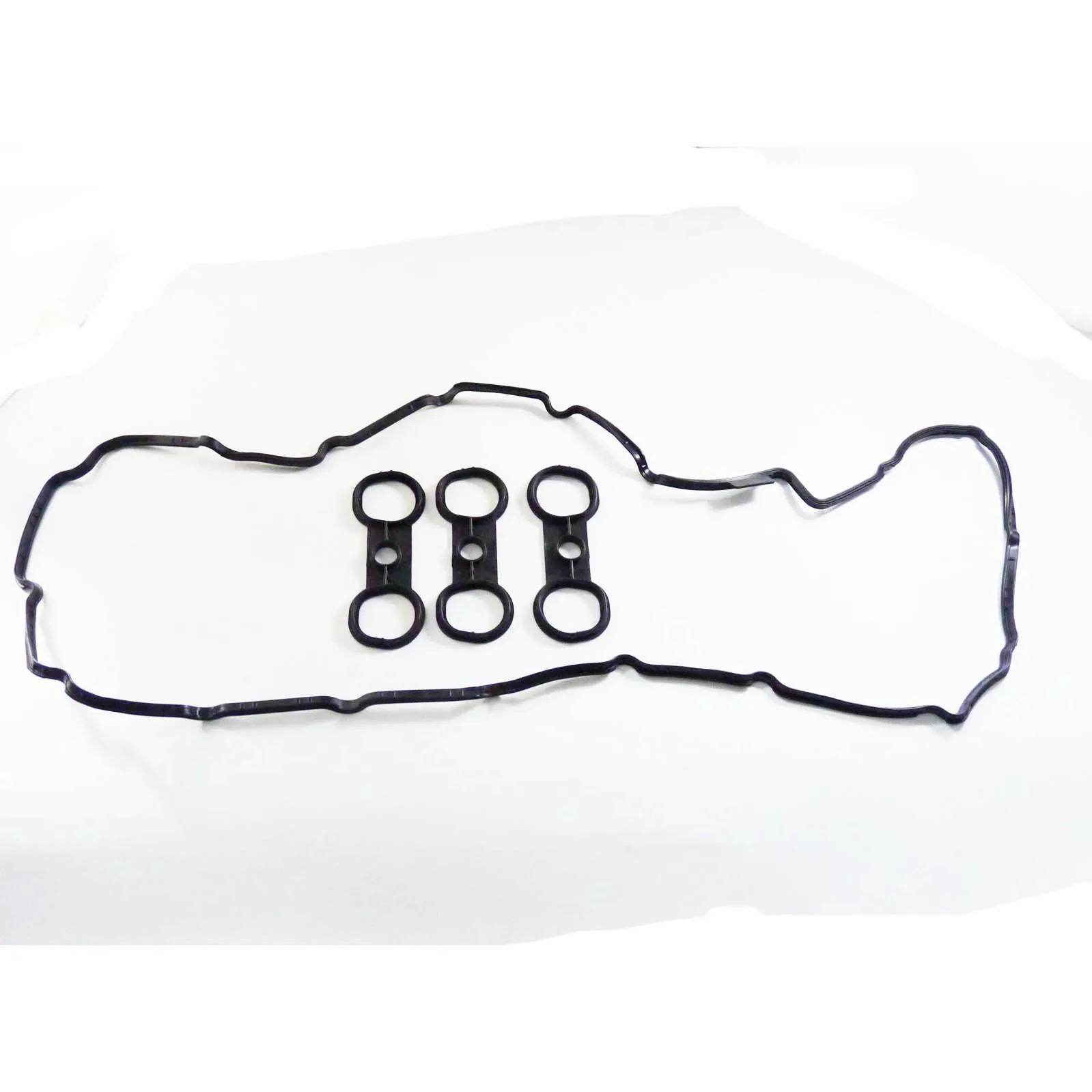 WOLFIGO Valve Cover Gasket Set For BMW E60 E61 E90 E81 E82 X5 E70 X3 E83 F01 Z4 523i 323i 11127582245 11127559311