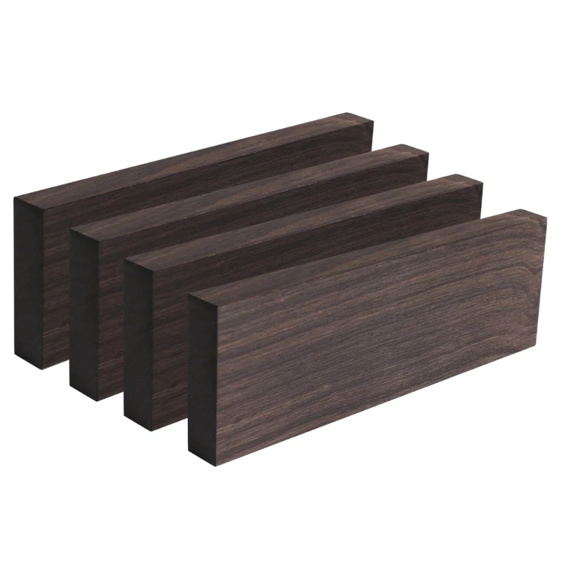 

2 шт., пластина с ручкой из черного эбенового дерева, гитара, древесный материал, текстура с открытой текстурой