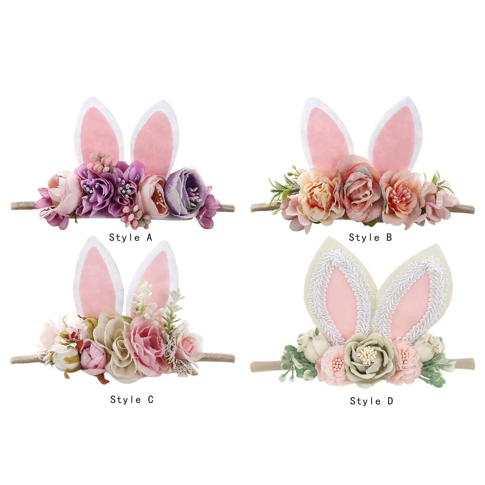 Animal Ears Headband Festival Cute Decor Kids Elastic Headband Girls Headwear Hair Styling Accessories for 0-4 Years Girls Kids