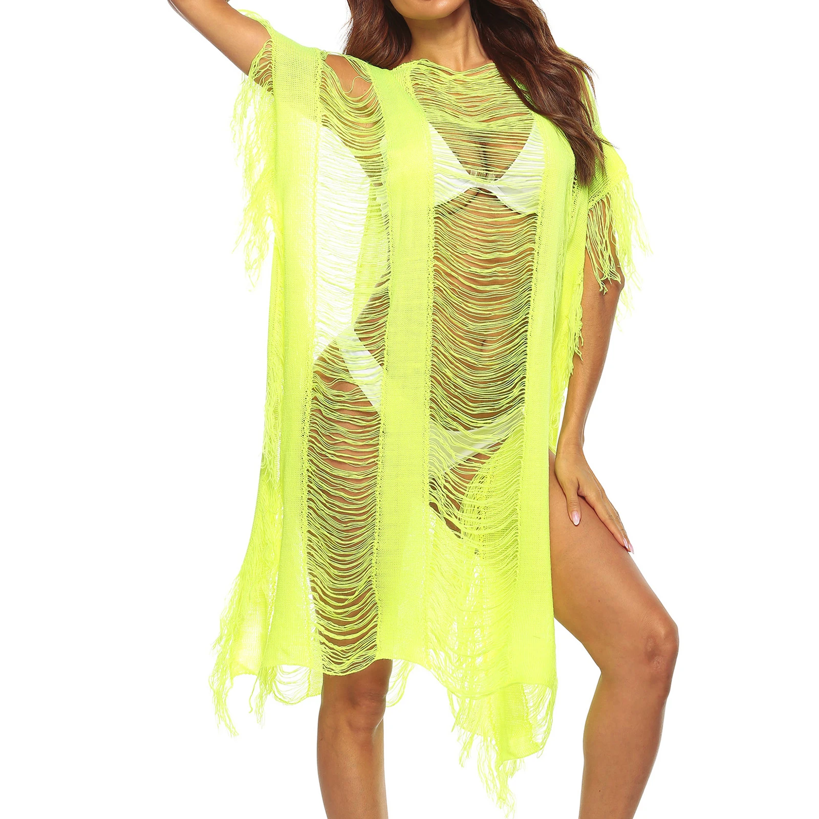 bikini cover up set NEW Women's Beach Bikini Cover up Long Dress Summer Boho Maxi Dress Swimwear Fashion Sexy Hollow Sunscreen Lady Bikini Cover-ups long sleeve beach dress