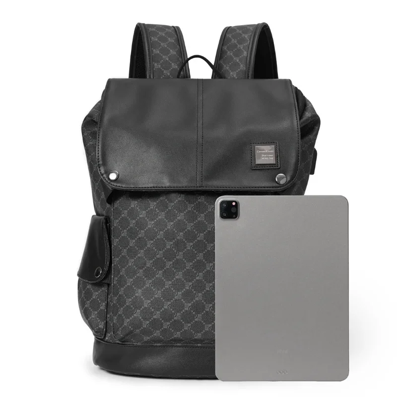 New Fashion Men's Backpack Fashion Floral Printed Travel Bags High Capacity Business Laptop Backpack Men Schoolbag Male Back Bag 4