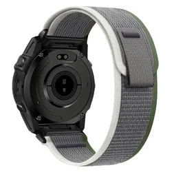 Premium Nylon Quick Release Watch Strap, 22mm/26mm Loop Band - Quick fit 20mm (GrH)