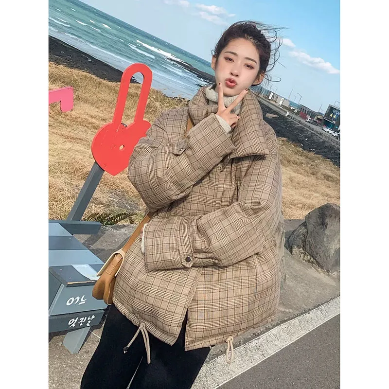 Padded Women's Korean Version of Winter Cotton Padded Jacket 2022 New Thickened Down Padded Coat Winter Female Coat Bread Coat X