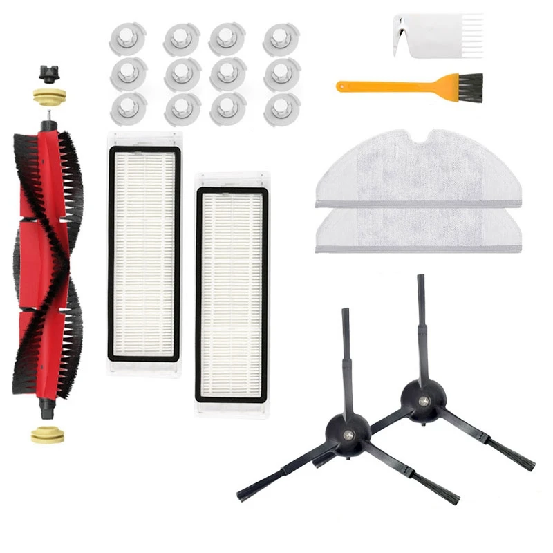 

Запчасти для пылесоса XiaoMi Roborock S5 S50 S55 T6 T4 T61, моющиеся детали, фильтр НЕРА, боковая щетка, основная щетка