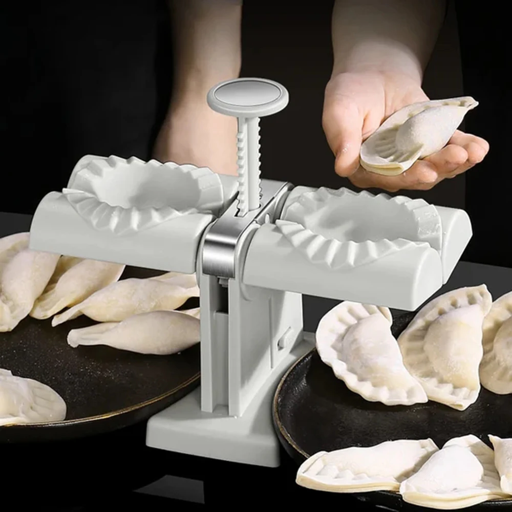 Machine à dumpling Maker 2 en 1, machine à pâtisserie, presse-pâte manuelle,  machine à boulettes, moules à sacs à pâtes, emballage de peau, boulettes