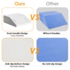 1pc Leg Raised Pillow, Sleeping, Memory Foam Pillow Leg Knee Wedge Pillow After Surgery, Swelling, Back Relax And Circulation No 4