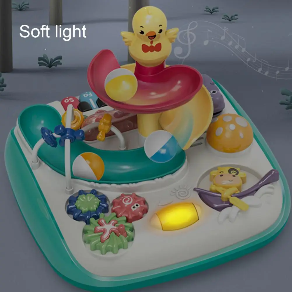 Baby Musical Instruments Toy Educational Baby Activity Table with Piano Ball Slide Musical Instruments for 1-3 Year Old Boys 3