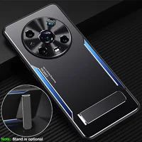 Luxury Metal Case for Honor Magic 4 Pro Phone Cases camera Protective back cover Magic 4 Soft TPU Soft edge bumper Stand coque 1