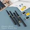 SeamiArt 1pc Portable Classic Travel Brush Pen Nylon Hair Short Handle Watercolor Diary Painting Brush for Art Supplies 1