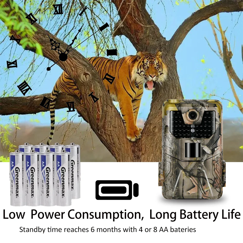 Description Picture 2 of itemLive broadcast APP Trail Camera Cloud Service 4G 30MP Wireless Wildlife Hunting Cameras HC900PRO 0.3S Night Vision