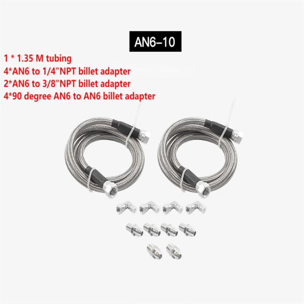 Kit Conduites Refroidissement Transmission 70 Pouces - Universel AN6 Pour TH400, 4L80E, Etc.
