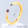 missvikki Original Mix Match Pencil Stackable Bangle For Women Bridal Wedding Cubic Zircon Open Dubai Bracelet Party Jewelry 6