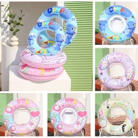 Inflatable Toys Kawaii Kuromi Swimming Ring Cartoon Cute Anti-rollover Kids' Floats Inflatable Baby Swimming Ring Kids Gift 1