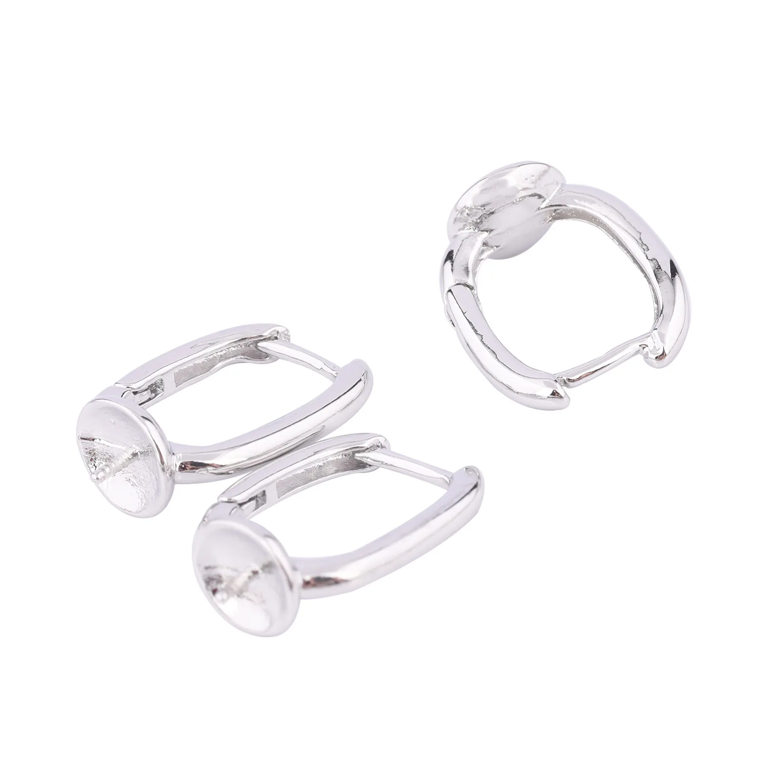 Leverback Earring Bezel Setting Blanks for DIY Jewelry – 20 pcs