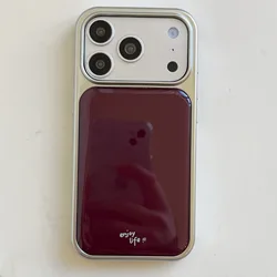 Elegant Burgundy Glossy Phone Case - Luxury Clear Soft Cover - iPhone XSMax (DDXK - 368DDXK260225A1)