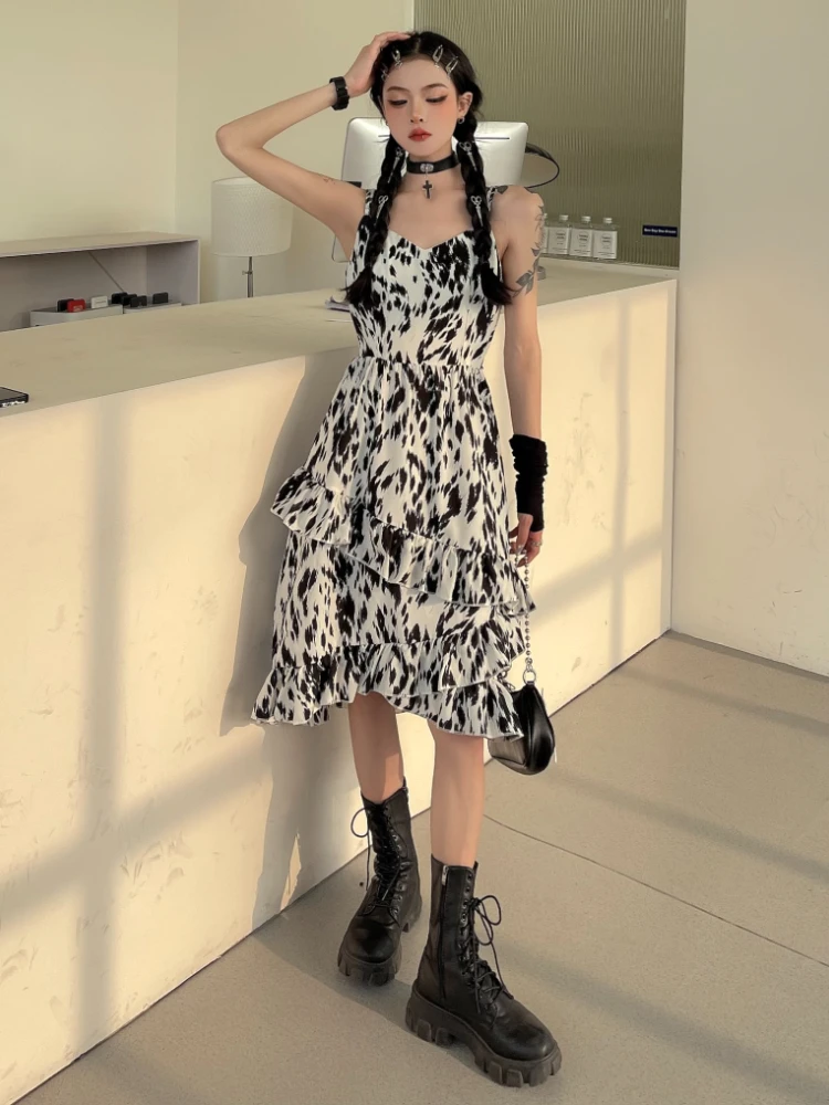 Fashion High Waist Y2k Dress Women Summer New Floral Print Strapless Long Dresses Woman 2022 New