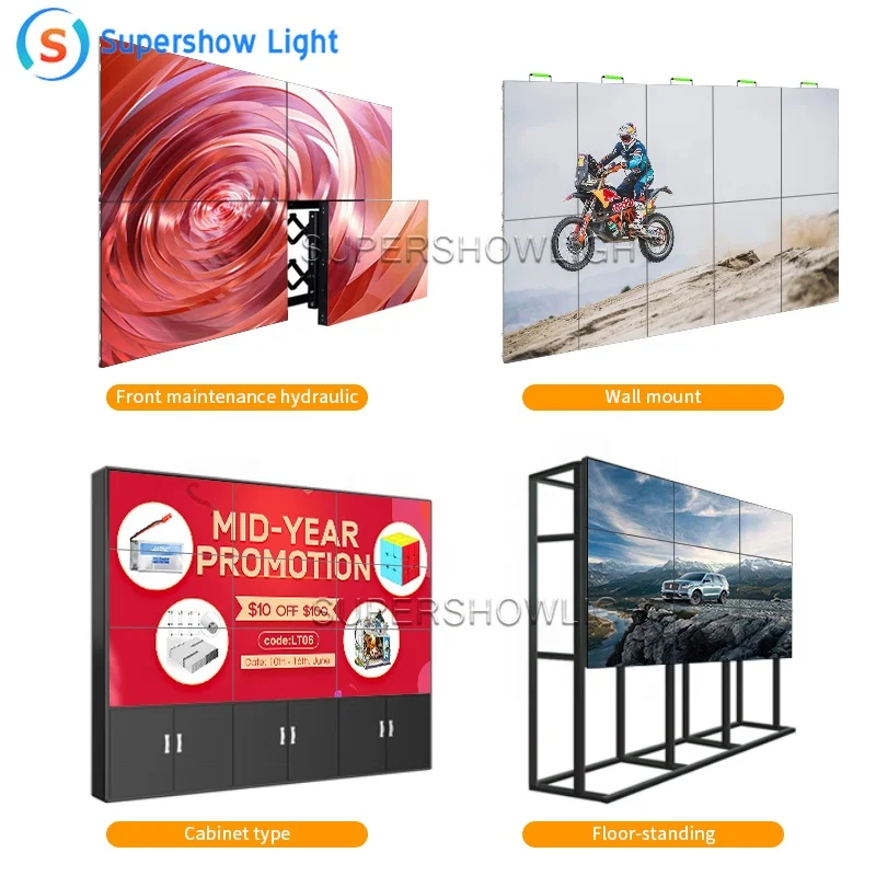 Outdoor 4k Led Display Screen 500x1000mm Video Wall Panels Complete System Concert Stage Rental Background P3.91 Led Video Wall