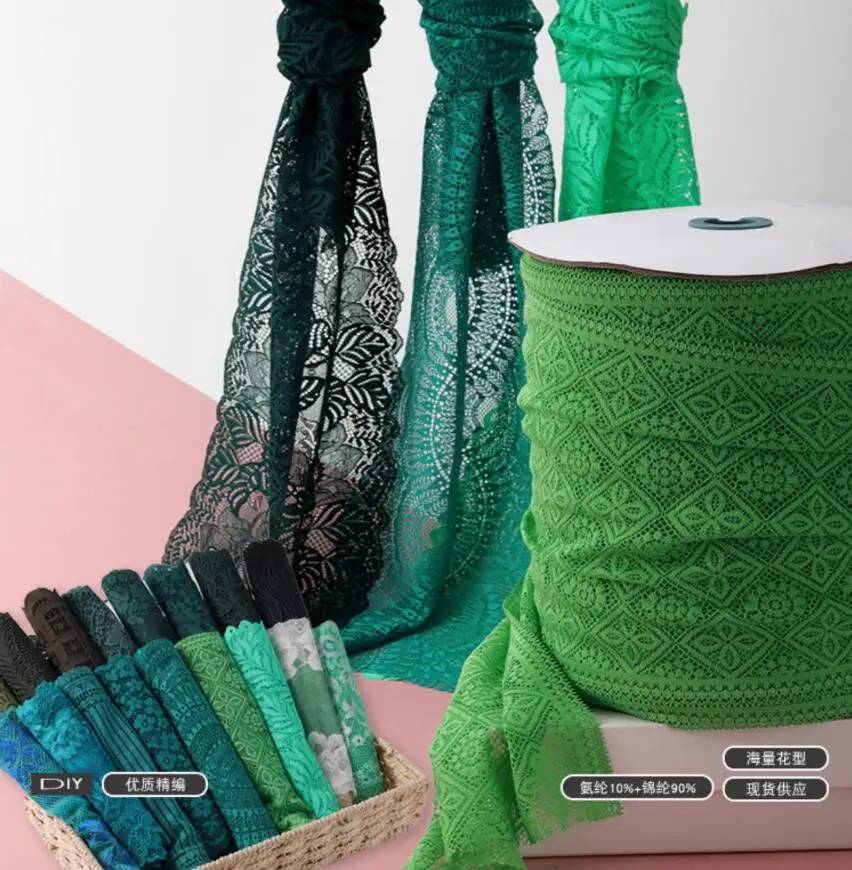 Elastic Lace Mesh Stretch Lace Trim Fabric Sewing/Garment/Apparel Accessories 1 Meter