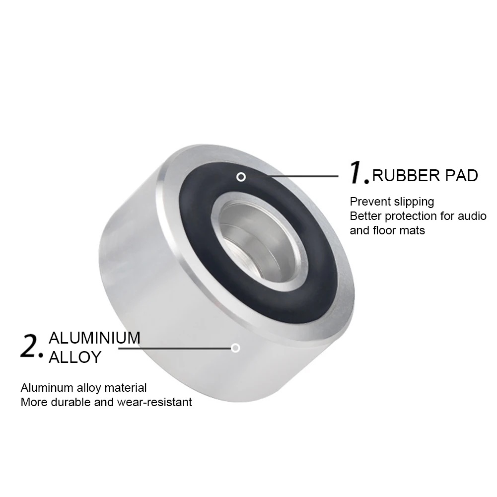 4 Pcs Speaker Fixing Feet Pad Anti-Slip Isolation Absorb Shock Amplifier Base Feet Stand Foot Nail for Speakers CD Amplifier