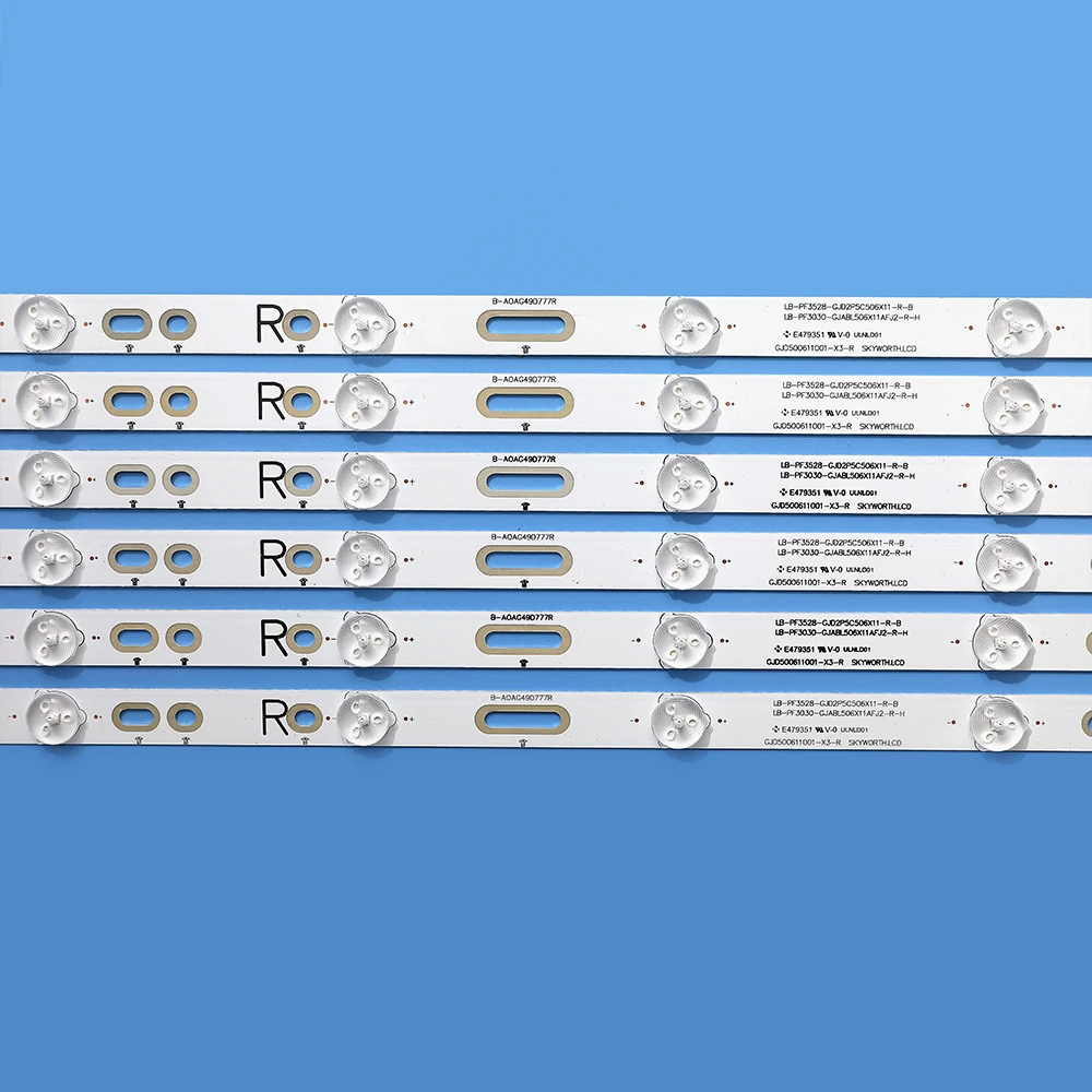 12 PCS LED Ʈ Ʈ 49PUT4900 49PFS5301 EVTLBM490E0601-AK-3 R EVTLBM490E0501-AJ-3 L 01N27 01N28 LBM490E0601 49PUF670