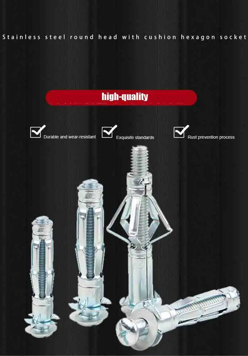 Description Picture 2 of itemGecko Anchor Bolts Hollow gecko gypsum board expansion screw hollow brick expansion bolt hollow wall special expansion bolt