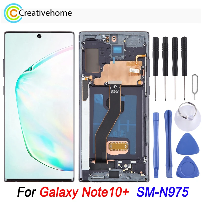 

OLED ЖК-экран для Samsung Galaxy Note10 Plus SM-N975, ЖК-дисплей и дигитайзер в сборе с рамкой