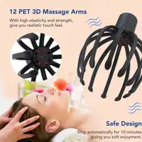 Electric Octopus Head Massager – 3D Vibration Scalp Relaxation Device with LED Red Light